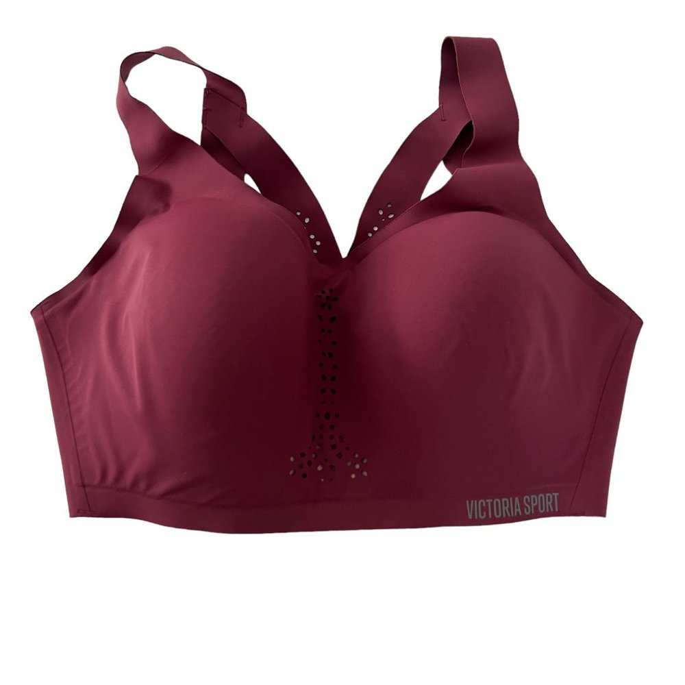 Victoria’s Secret Victoria Sport Angel Max 34DD Maroon Sports Bra NWOT